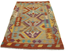 Load image into Gallery viewer, 125X83 CM Kilim Autentico Originale Fatto a Mano Facile da Pulire Stile Rustico
