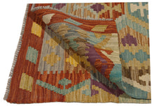 Carica l'immagine nel visualizzatore di Gallery, 125X83 CM Kilim Autentico Originale Fatto a Mano Facile da Pulire Stile Rustico
