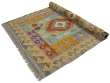 Lade das Bild in den Galerie-Viewer, 130x83 CM Kilim Autentico Originale Fatto a Mano Facile da Pulire Stile Rustico
