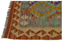 Lade das Bild in den Galerie-Viewer, 115x80 CM Kilim Autentico Originale Fatto a Mano Facile da Pulire Stile Rustico
