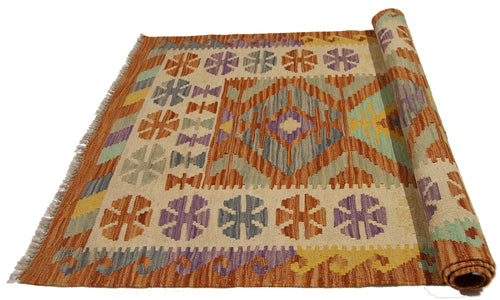 122x82 CM Autentik Kilim Kelem Original Hand Made Classic STYL - EASY TO CLEAN