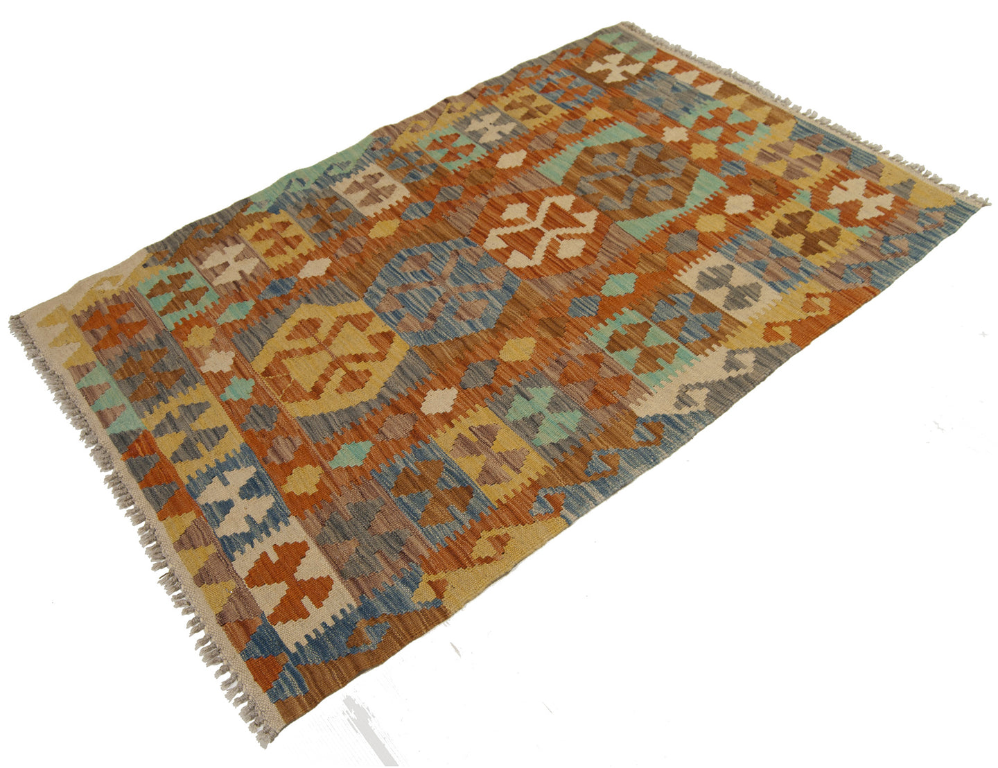 122x80 CM Autentik Kilim Kelem Original Hand Made Classic STYL - EASY TO CLEAN