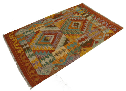 120x78 CM Autentik Kilim Kelem Original Hand Made Classic STYL - EASY TO CLEAN