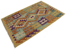 Load image into Gallery viewer, 123x84 CM Autentio kilim originale fatto a mano Stile classico - Facile da pulire
