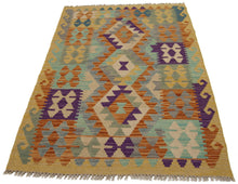 Load image into Gallery viewer, 123x84 CM Autentio kilim originale fatto a mano Stile classico - Facile da pulire
