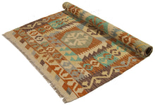 Carica l'immagine nel visualizzatore di Gallery, 114x85 CM Autentio kilim originale fatto a mano Stile classico - Facile da pulire
