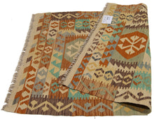 Carica l'immagine nel visualizzatore di Gallery, 114x85 CM Autentio kilim originale fatto a mano Stile classico - Facile da pulire

