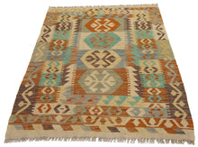Carica l'immagine nel visualizzatore di Gallery, 114x85 CM Autentio kilim originale fatto a mano Stile classico - Facile da pulire
