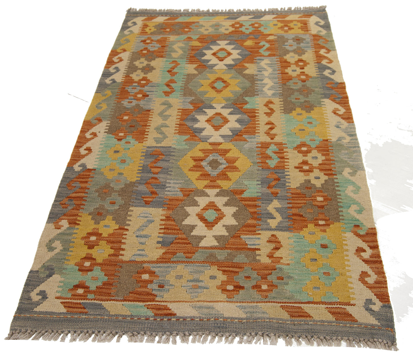 130x76 CM Autentio kilim originale fatto a mano Stile classico - Facile da pulire