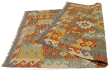 Load image into Gallery viewer, 130x76 CM Autentio kilim originale fatto a mano Stile classico - Facile da pulire

