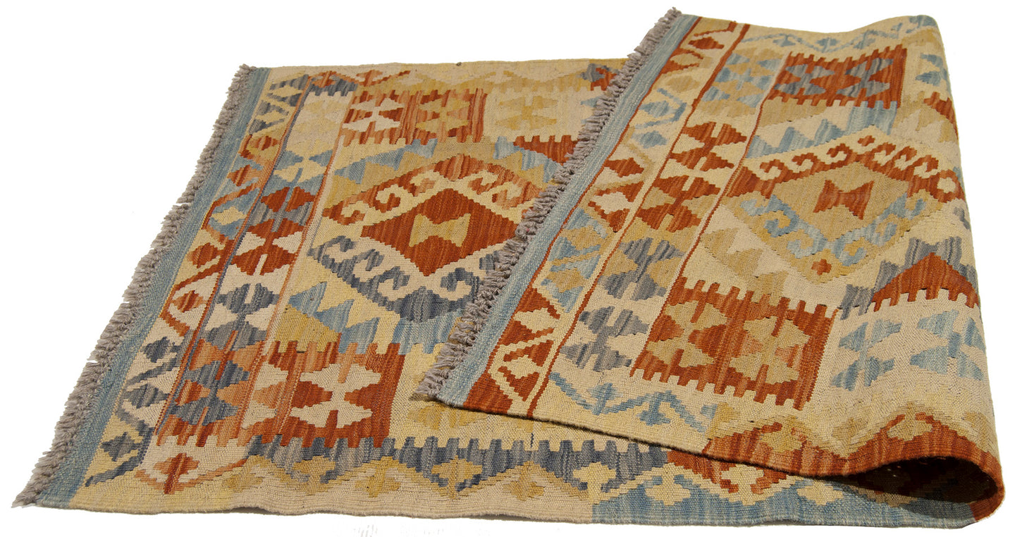 130x82 CM Autentio kilim originale fatto a mano Stile classico - Facile da pulire