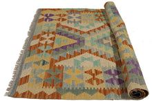 Carica l'immagine nel visualizzatore di Gallery, 125x86 CM Autentio kilim originale fatto a mano Stile classico Facile da pulire
