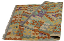 Lade das Bild in den Galerie-Viewer, 125x86 CM Autentio kilim originale fatto a mano Stile classico Facile da pulire
