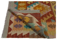 Carica l'immagine nel visualizzatore di Gallery, 130x77 CM Autentio kilim originale fatto a mano Stile classico - Facile da pulire
