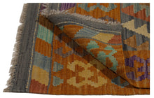 Load image into Gallery viewer, 88x64 CM Autentio kilim Kilem originale fatto a mano Stile classico - Facile da pulire
