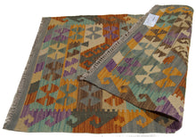 Load image into Gallery viewer, 94x67 CM Autentio kilim originale fatto a mano Stile classico - Facile da pulire
