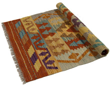 Load image into Gallery viewer, 90x63 CM Autentio kilim originale fatto a mano Stile classico - Facile da pulire
