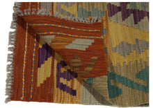 Carica l'immagine nel visualizzatore di Gallery, 90x63 CM Autentio kilim originale fatto a mano Stile classico - Facile da pulire
