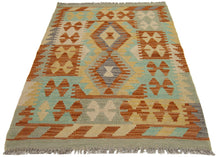 Carica l'immagine nel visualizzatore di Gallery, 100x67 CM Autentio kilim originale fatto a mano Stile classico - Facile da pulire
