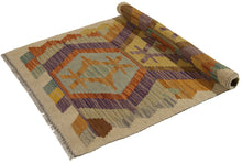 Carica l&#39;immagine nel visualizzatore di Gallery, 92x57 CM Autentio kilim originale fatto a mano Stile classico - Facile da pulire
