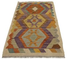Load image into Gallery viewer, 92x57 CM Autentio kilim originale fatto a mano Stile classico - Facile da pulire
