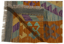 Carica l&#39;immagine nel visualizzatore di Gallery, 92x57 CM Autentio kilim originale fatto a mano Stile classico - Facile da pulire
