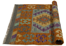 Carica l&#39;immagine nel visualizzatore di Gallery, 92x57 CM Autentio kilim originale fatto a mano Stile classico - Facile da pulire
