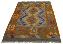 Carica l&#39;immagine nel visualizzatore di Gallery, 92x57 CM Autentio kilim originale fatto a mano Stile classico - Facile da pulire
