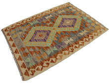 Load image into Gallery viewer, 85x64 CM Autentio kilim originale fatto a mano Stile classico - Facile da pulire
