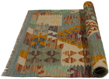 Carica l&#39;immagine nel visualizzatore di Gallery, 90x65 CM Autentio kilim originale fatto a mano Stile classico - Facile da pulire

