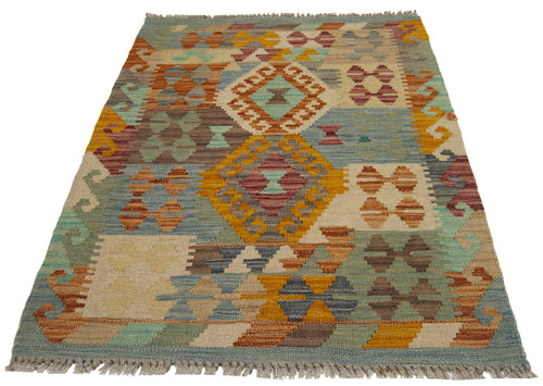 90x65 CM Autentio kilim originale fatto a mano Stile classico - Facile da pulire