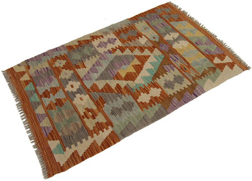 96x60 CM Autentio kilim originale fatto a mano Stile classico - Facile da pulire