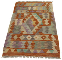 Load image into Gallery viewer, 96x60 CM Autentio kilim originale fatto a mano Stile classico - Facile da pulire

