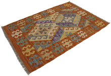 Load image into Gallery viewer, 95x67  CM Autentio kilim originale fatto a mano Stile classico - Facile da pulire
