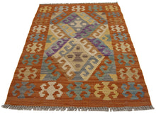 Load image into Gallery viewer, 95x67  CM Autentio kilim originale fatto a mano Stile classico - Facile da pulire
