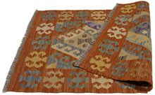 Load image into Gallery viewer, 95x67  CM Autentio kilim originale fatto a mano Stile classico - Facile da pulire
