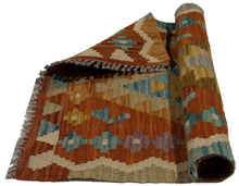 Carica l'immagine nel visualizzatore di Gallery, 60x55  CM Autentio kilim originale fatto a mano Stile classico - Facile da pulire
