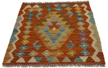 Carica l'immagine nel visualizzatore di Gallery, 60x55  CM Autentio kilim originale fatto a mano Stile classico - Facile da pulire
