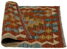 Carica l'immagine nel visualizzatore di Gallery, 60x55  CM Autentio kilim originale fatto a mano Stile classico - Facile da pulire
