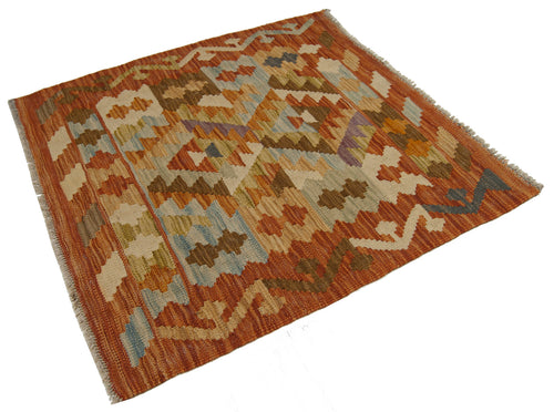 77x76 CM Autentio kilim originale fatto a mano Stile classico - Facile da pulire