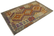 Carica l'immagine nel visualizzatore di Gallery, 152x97 CM Autentio kilim originale fatto a mano Stile classico - Facile da pulire

