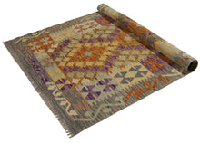 Carica l'immagine nel visualizzatore di Gallery, 152x97 CM Autentio kilim originale fatto a mano Stile classico - Facile da pulire
