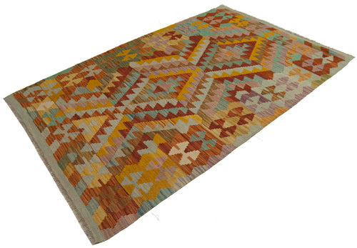 156x104 CM Autentio kilim originale fatto a mano Stile classico - Facile da pulire