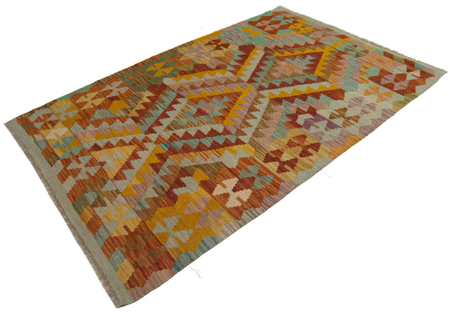 156x104 CM Autentio kilim originale fatto a mano Stile classico - Facile da pulire