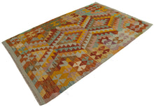 Carica l'immagine nel visualizzatore di Gallery, 156x104 CM Autentio kilim originale fatto a mano Stile classico - Facile da pulire

