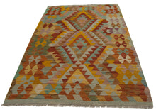 Load image into Gallery viewer, 156x104 CM Autentio kilim originale fatto a mano Stile classico - Facile da pulire
