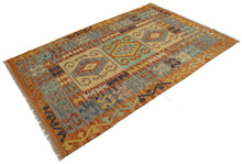 Carica l'immagine nel visualizzatore di Gallery, 153x100 CM Autentio kilim originale fatto a mano Stile classico - Facile da pulire
