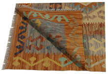 Carica l'immagine nel visualizzatore di Gallery, 153x100 CM Autentio kilim originale fatto a mano Stile classico - Facile da pulire
