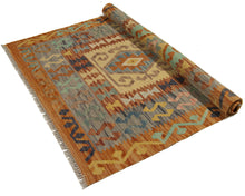 Carica l'immagine nel visualizzatore di Gallery, 153x100 CM Autentio kilim originale fatto a mano Stile classico - Facile da pulire
