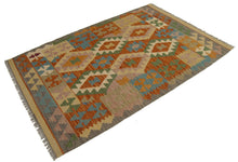 Carica l&#39;immagine nel visualizzatore di Gallery, 155x103 CM Autentio kilim originale fatto a mano Stile classico - Facile da pulire
